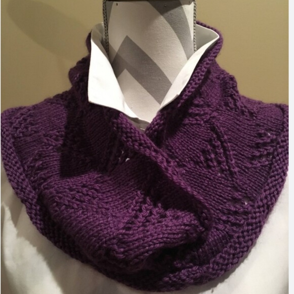 Winter Knit Infinity Circle Scarf